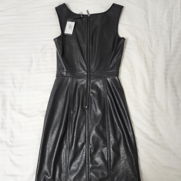 Armani Exchange FAUX-LEATHER MINI DRESS - Picture 5 of 6